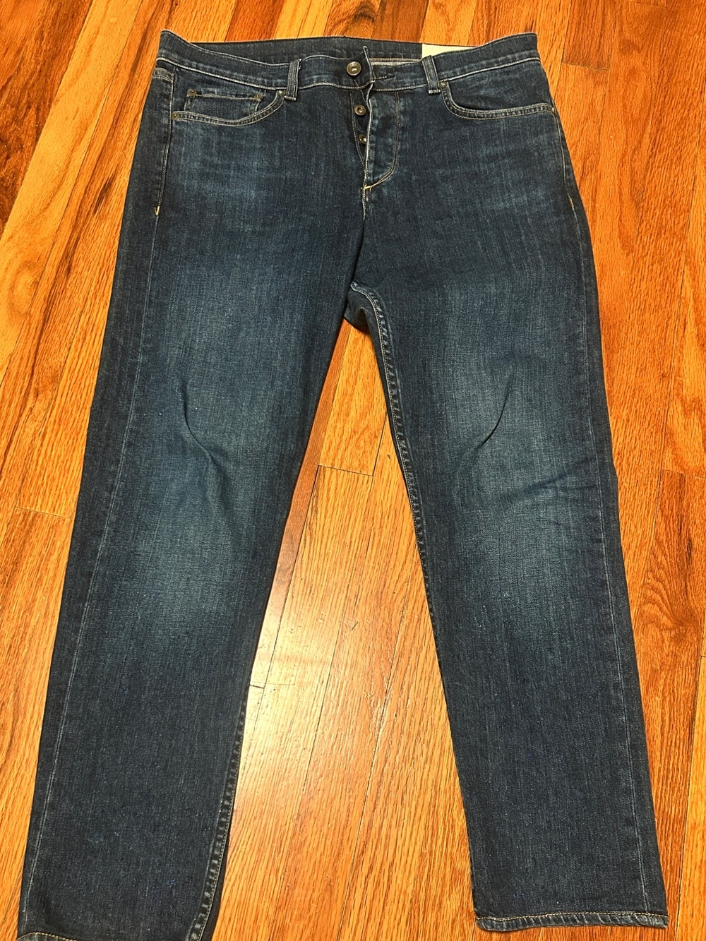 rag & bone "Dukes" Men's Slim Fit Dark Wash Blue Stretch Denim Jeans 32 Fits 34